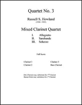 Quartet #3 Clarinet Quartet P.O.D. cover